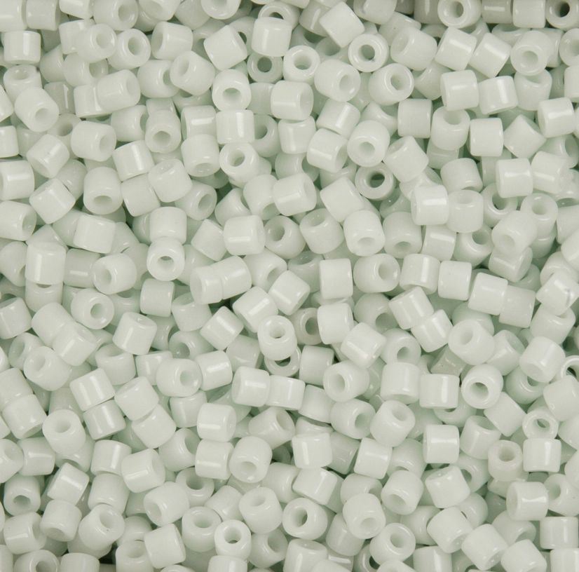 Alabaster Czech Glass Tile Beads 250pc.