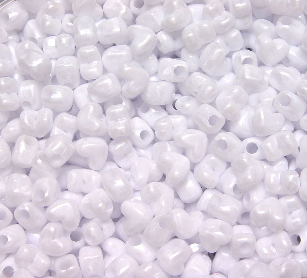 
                  
                    Pearl White Heart Shaped Pony Beads
                  
                