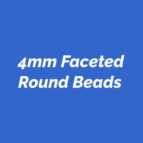 4mm Faceted Round Beads