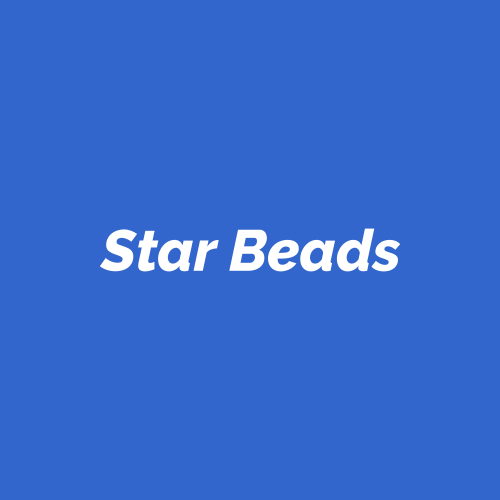 Star beads for crafting.