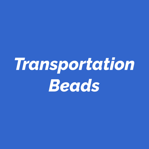 Transportation Beads made in America.