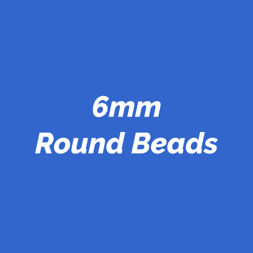 6mm Round Craft Beads