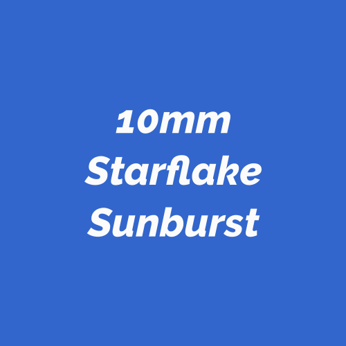 10mm Starflake Sunburst Craft Beads