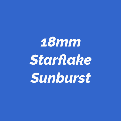 18mm Starflake Sunburst Craft Beads made in the USA
