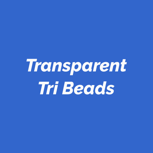 Transparent Tri beads