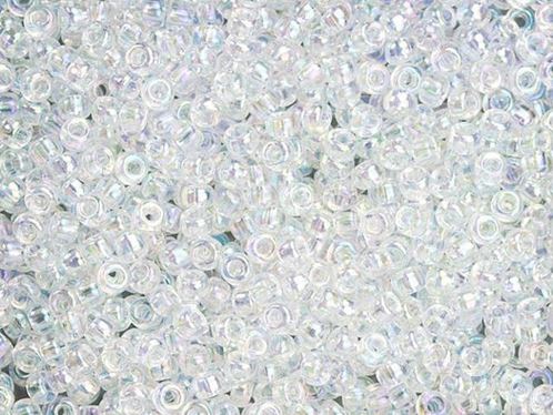 Czech Glass Seed Beads 11/0 Crystal AB