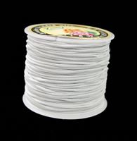 1mm White Elastic Cord string 21M/68ft Spool white,elastic,string,cord,stretch. material