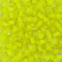 2/0 Neon Yellow Lined Crystal Czech Glass Seed Beads seed, beads,jablonex,glass,czech,Preciosa,Czechoslovakian