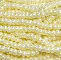 6/0 Ceylon Yellow Czech Glass Seed Beads