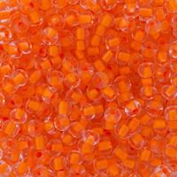 6/0 Neon Orange Lined Crystal Czech Glass Seed Beads seed, beads,jablonex,glass,czech,Preciosa,Czechoslovakian