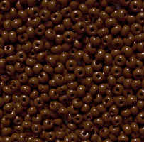 6/0 Opaque Brown Czech Glass Seed Beads