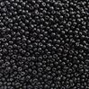 6/0 Opaque Jet Black Czech Glass Seed Beads 100gr