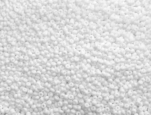 6/0 Opaque White Colors Czech Glass Seed Beads