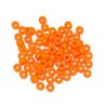 6.5x4mm Neon Orange Mini Pony Beads