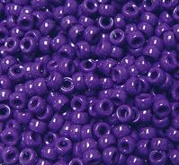 6.5x4mm Neon Plum Purple Mini Pony Beads 