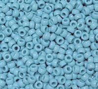 6.5x4mm Opaque Baby Blue Mini Pony Beads beads,beading,mini.small,pony beads,USA,American, made