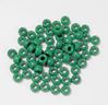 6.5x4mm Opaque Green Mini Pony Beads