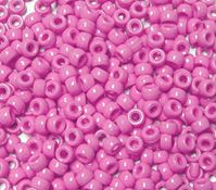 6.5x4mm Opaque Hot Pink Mini Pony Beads beads,beading,mini.small,pony beads,USA,American, made
