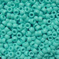 6.5x4mm Opaque Light Turquoise Mini Pony Beads beads,beading,mini.small,pony beads,USA,American, made