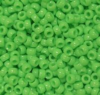 6.5x4mm Opaque Lime Green Mini Pony Beads beads,beading,mini.small,pony beads,USA,American, made