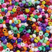 6.5x4mm Opaque Multi Colors Mini Pony Beads beads,beading,mini.small,pony beads,USA,American, made