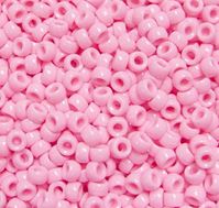6.5x4mm Opaque Pink Mini Pony Beads beads,beading,mini.small,pony beads,USA,American, made