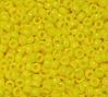 6.5x4mm Opaque Yellow Mini Pony Beads