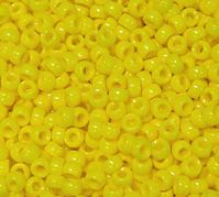 6.5x4mm Opaque Yellow Mini Pony Beads beads,beading,mini.small,pony beads,USA,American, made