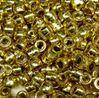 6x4mm Gold Metallic Plated Mini Pony Beads 500pc