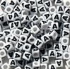 7mm Alphabet Cube Brite Beads - Letter "A"