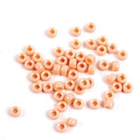 7x4mm Opaque Peach Mini Pony Beads beads,beading,mini.small,pony beads,USA,American, made