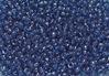 7x4mm Transparent Cosmic Blue Mini Pony Beads