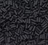 8x3mm Matte Black Wampum Beads 250 grams
