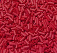 8x3mm Matte Red Wampum Beads 250 grams wampum,beads,red