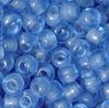 9mm Aqua Blue India Glass Crow Beads 100pc