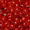 9mm Cherry Red India Glass Crow Beads 100pc