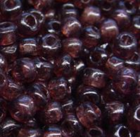 9mm Matte Amethyst India Glass Crow Beads 100pc