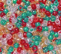 9x6mm Christmas Sparkle Mix Pony Beads 500pc kids,beads,crafts,pony beads