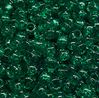 9x6mm Emerald Sparkle Pony Beads 500pc