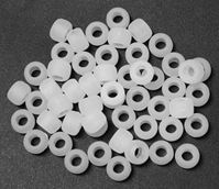 9x6mm Frosted Crystal Pony Beads 500pc pony beads, plastic, craft, beads
