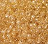9x6mm Gold Glitter Pony Beads 500pc