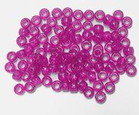 9x6mm Hot Pink Sparkle Pony Beads 500pc kids,beads,crafts,pony beads