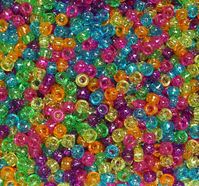 9x6mm Jelly Sparkle Pony Beads 500pc kids,beads,crafts,pony beads