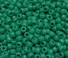 9x6mm Matte Green Pony Beads