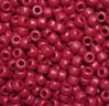 9x6mm Matte Red Pony Beads 500pc