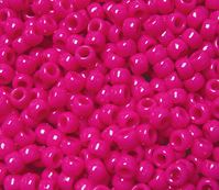 9x6mm Neon Magenta Pony Beads 500pc pony beads, plastic beads, craft beads, hair beads