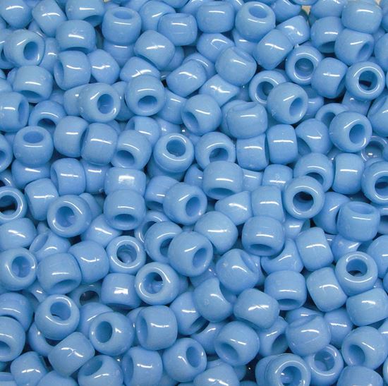 Translucent Blue Pony Beads, pack of 480