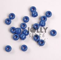 9x6mm Opaque Blue Haze Pony Beads 500pc pony beads, plastic, craft, beads