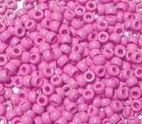 9x6mm Opaque Hot Pink Pony Beads 500pc pony beads, plastic, beads,