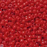 9x6mm Opaque Red Pony Beads 500pc kids ,beads, crafts, pony beads, red